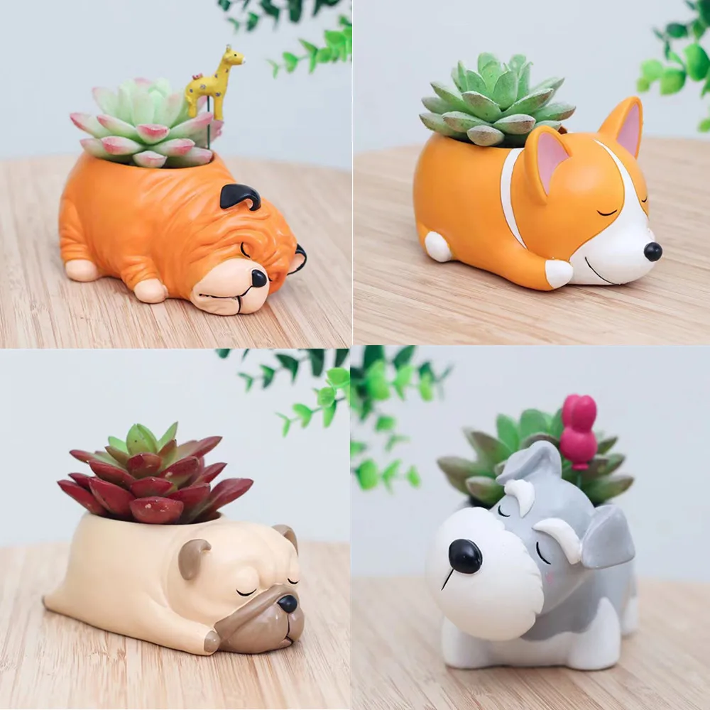 3D Cute Shapi dog Flowerpot Gypsum Molds Animal pet Dog Vase Silica Gel Mould Succulent Plant Pot Silicone Mold Home Decor
3D Cute Shapi dog Flowerpot Gypsum Molds Animal pet Dog Vase Silica Gel Mould Succulent Plant Pot Silicone Mold Home Decor