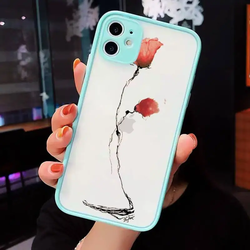 Watercolor flowers gold leaves Phone Case For iPhone 12 11 Mini Pro XR XS Max 7 8 Plus X Matte transparent blue Back Cover
Watercolor flowers gold leaves Phone Case For iPhone 12 11 Mini Pro XR XS Max 7 8 Plus X Matte transparent blue Back Cover