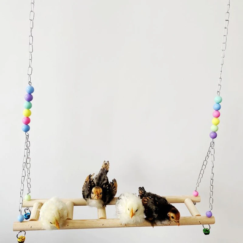Chicken Ladder Swing Perch Handmade Coop Chicks Rooster Hens Wood Hanging Stand 
Chicken Ladder Swing Perch Handmade Coop Chicks Rooster Hens Wood Hanging Stand