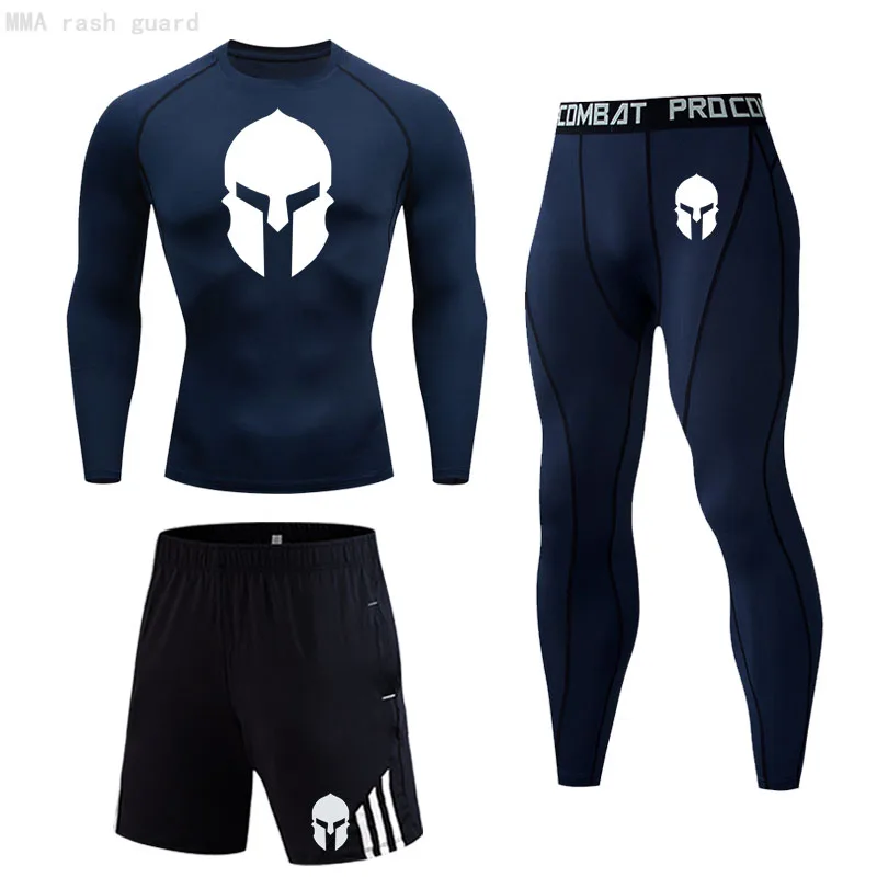 Fitness clothing Running Suit Man Sportswear Tracksuit Set Sweat Gym Jogging suits T-shirt Compression Men leggings Sports MMA
Fitness clothing Running Suit Man Sportswear Tracksuit Set Sweat Gym Jogging suits T-shirt Compression Men leggings Sports MMA