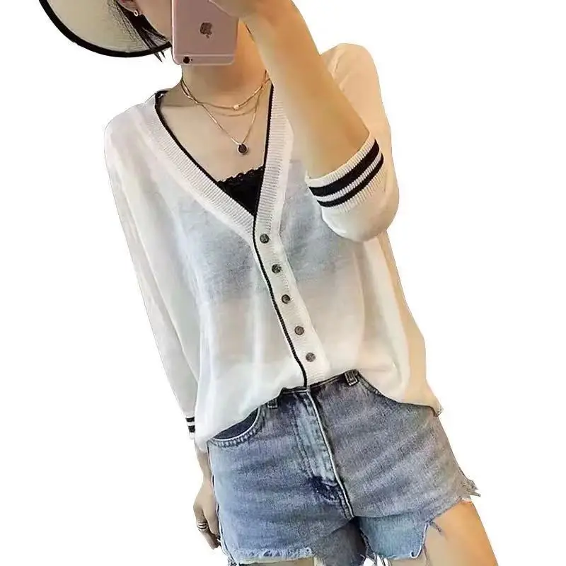 2021 Spring Autumn Cardigan Women Solid Button Long Sleeve Single Breasted Casual New Fashion Office Lady Knitted Sweater M87
2021 Spring Autumn Cardigan Women Solid Button Long Sleeve Single Breasted Casual New Fashion Office Lady Knitted Sweater M87