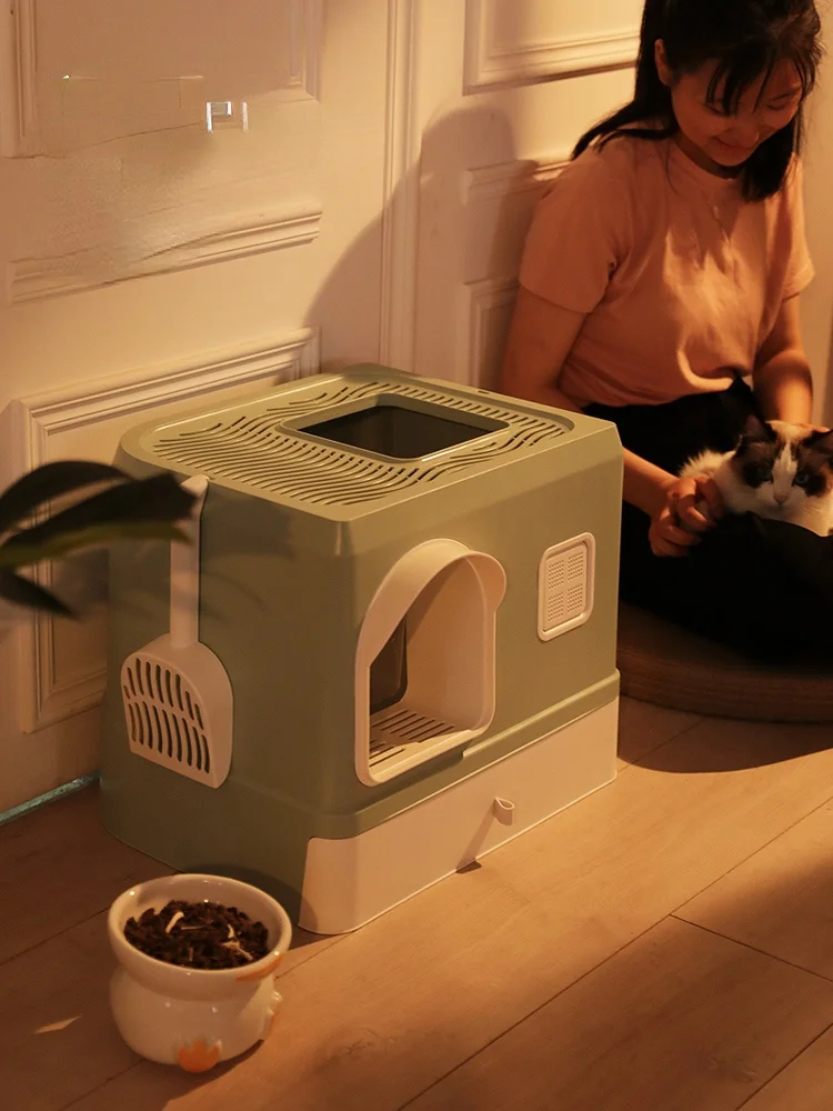 Training Fully Enclosed Cat Litter Box Enclosure Furniture Large Cat Litter Box House Arenero Gato Cerrado Pet Products BD50CP
Training Fully Enclosed Cat Litter Box Enclosure Furniture Large Cat Litter Box House Arenero Gato Cerrado Pet Products BD50CP