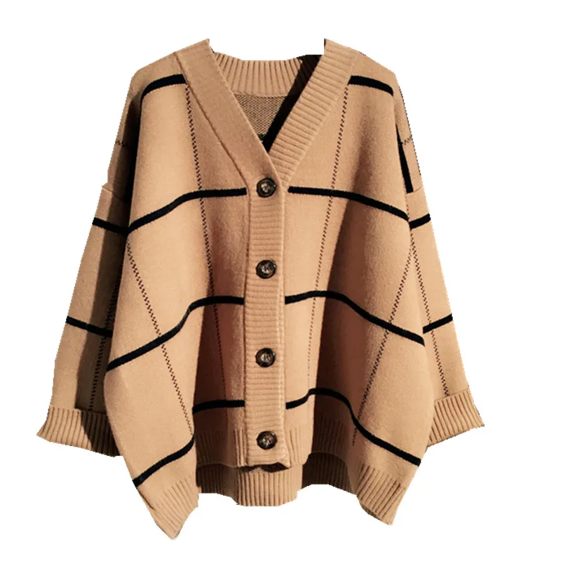 Plaid Thick Female Autumn Clothes Korean Women'S Oversize Sweater Knitted Cardigan 2020 Winter Sweater Clothes Long Sleeve F0652
Plaid Thick Female Autumn Clothes Korean Women'S Oversize Sweater Knitted Cardigan 2020 Winter Sweater Clothes Long Sleeve F0652