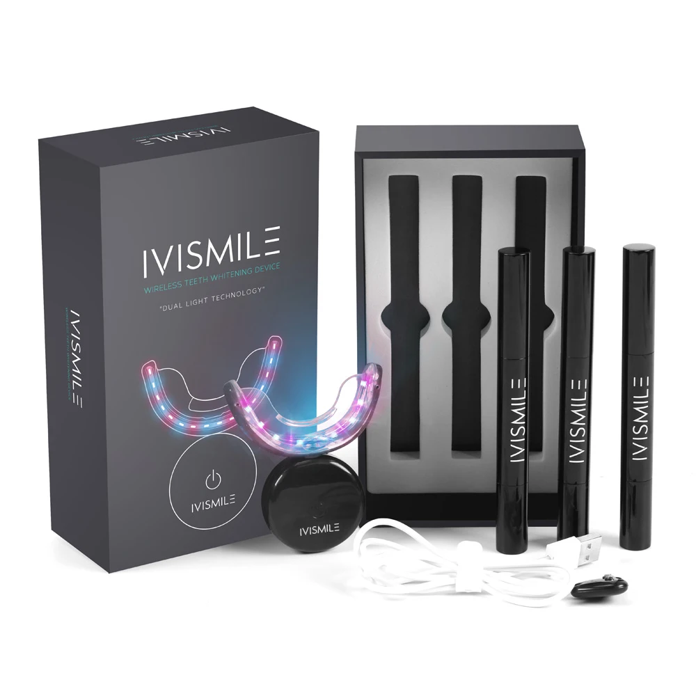 IVISMILE отбеливание зубов комплект с светодиодный светильник для дома Применение