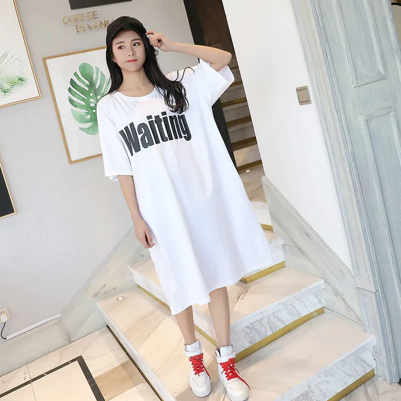 Летние женские длинные ночные рубашки больших размеров, хлопковые свободные пикантные белые ночные рубашки с буквенным принтом и коротким ... 
Летние женские длинные ночные рубашки больших размеров, хлопковые свободные пикантные белые ночные рубашки с буквенным принтом и коротким ...