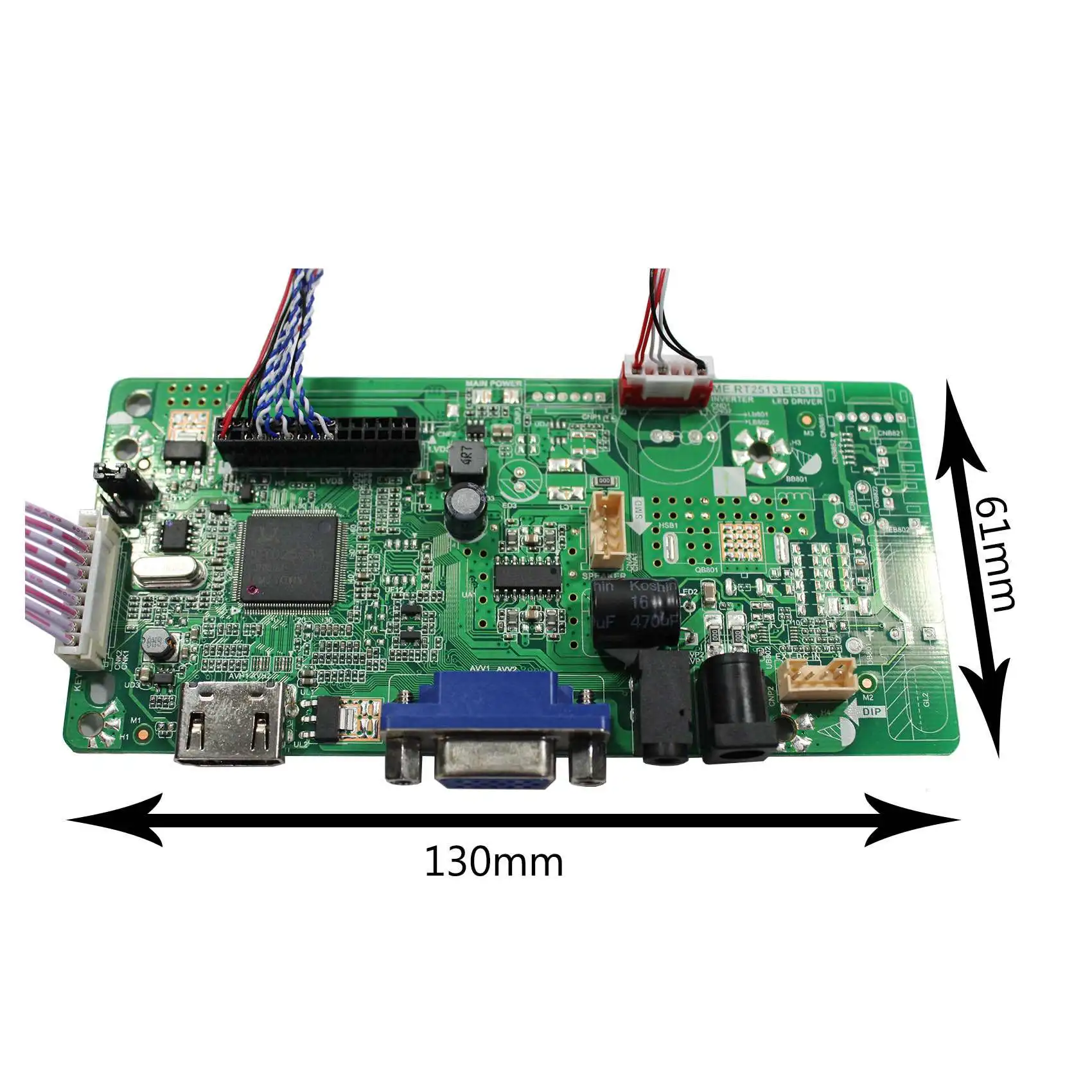 HD-MI VGA Audio LCD Board for 30Pin LVDS Interface LCD Screen Work With 12.1inch 1024X768 HT121X02-001
HD-MI VGA Audio LCD Board for 30Pin LVDS Interface LCD Screen Work With 12.1inch 1024X768 HT121X02-001