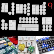 1pcs Manual Mechanical Gaming Keyboard Mold Computer PC Gamer Pet Paw keycaps Silicone Molds Dried Flower Resin Crafts