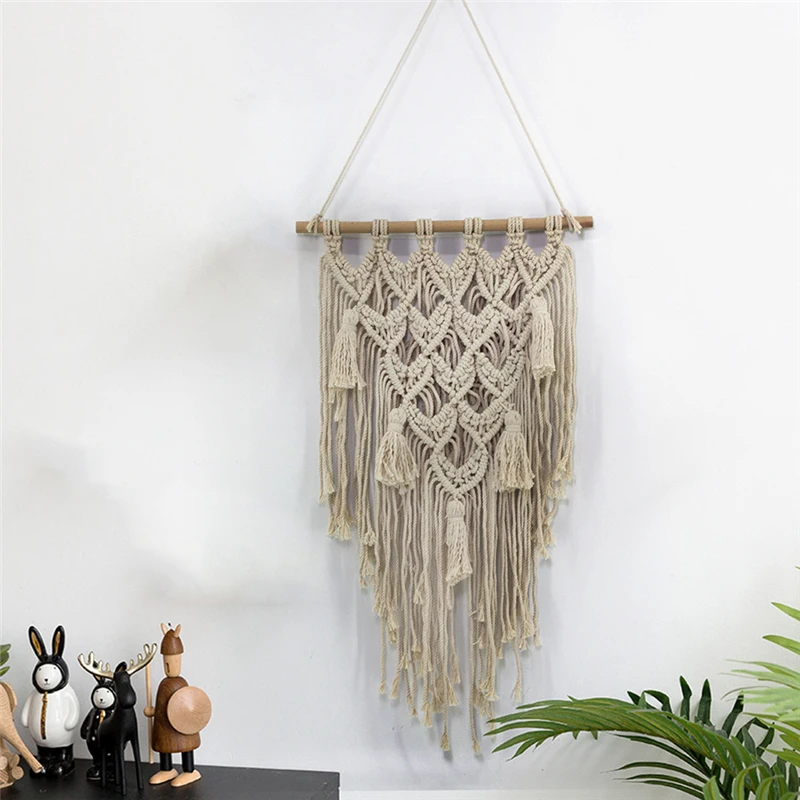 Macrame Wall Hanging Tapestry Wall Decor Geometric Tapestry Art Beautiful Apartment Dorm Room Decoration
Macrame Wall Hanging Tapestry Wall Decor Geometric Tapestry Art Beautiful Apartment Dorm Room Decoration