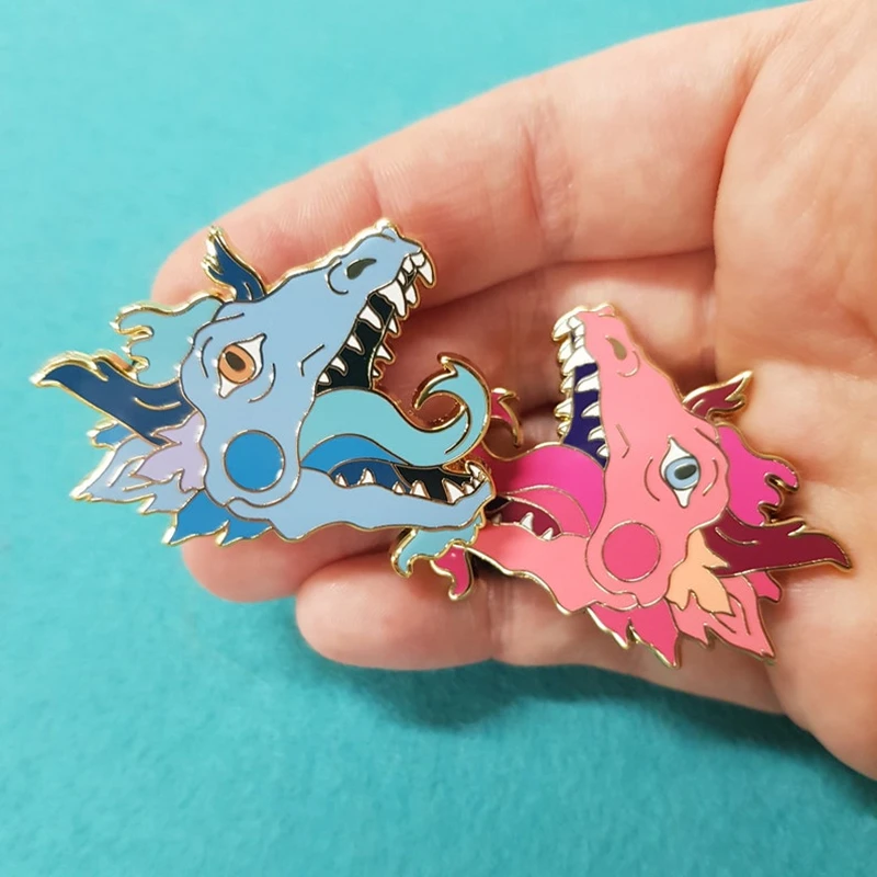 DND Cartoon Anime Blue Pink Dragon Head Embossed Badge Enamel Brooch Couple Backpack Lapel PinCreative Party Brooch Jewelry Gift
DND Cartoon Anime Blue Pink Dragon Head Embossed Badge Enamel Brooch Couple Backpack Lapel PinCreative Party Brooch Jewelry Gift