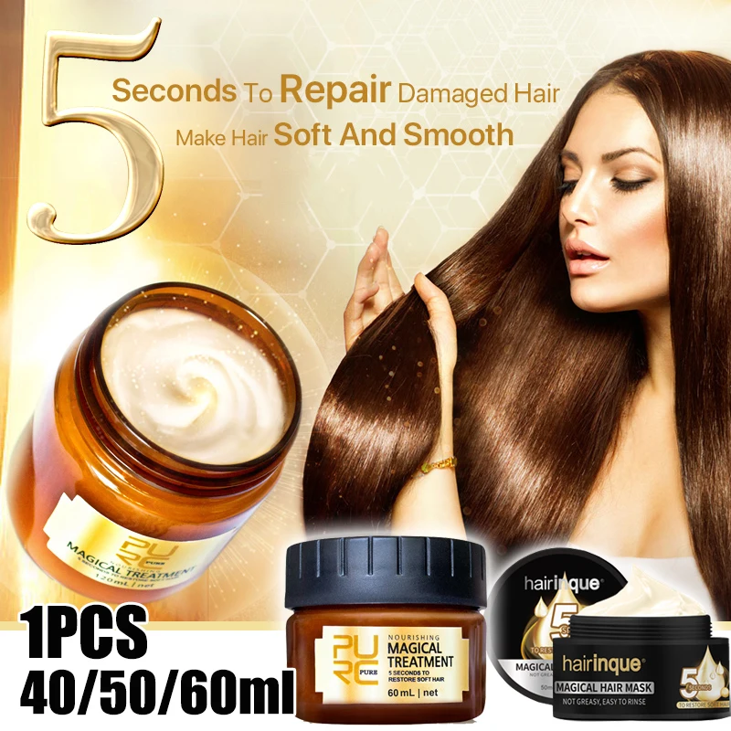 Magical Hair Mask 5 Seconds Repairs Frizzy Make Hair Soft Smooth Deep Repair Keratin Hair Treatment For Hair Care Treatment
Magical Hair Mask 5 Seconds Repairs Frizzy Make Hair Soft Smooth Deep Repair Keratin Hair Treatment For Hair Care Treatment