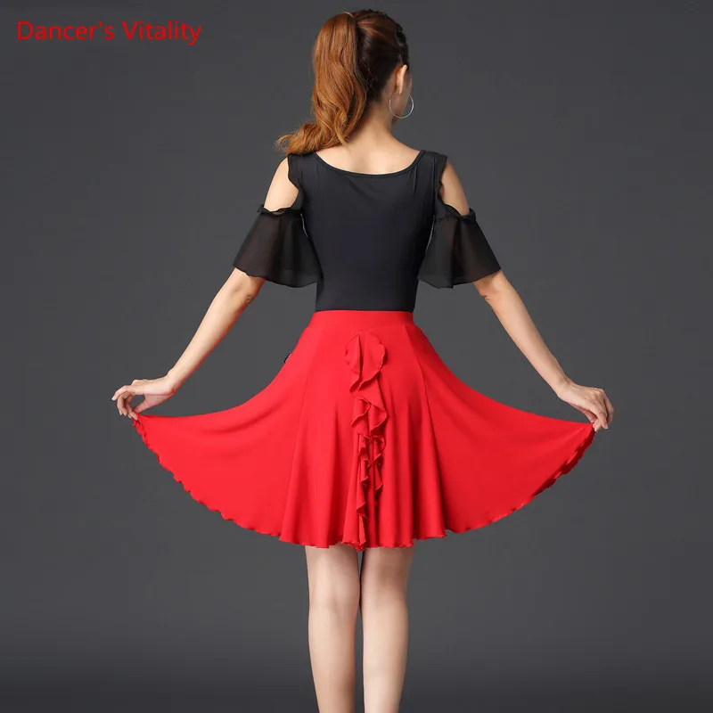 Latin Dance Female Adult Fashion Top Practice Clothes National Standard Modern Dancewear Woman Profession Training Shirt
Latin Dance Female Adult Fashion Top Practice Clothes National Standard Modern Dancewear Woman Profession Training Shirt
