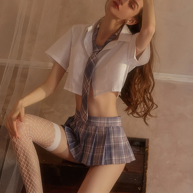 School Girl Japanese Sailor JK Uniform Costumes Baby Doll Women Sexy Cosplay Lingerie Student Outfit with Miniskirt Cheerleader
School Girl Japanese Sailor JK Uniform Costumes Baby Doll Women Sexy Cosplay Lingerie Student Outfit with Miniskirt Cheerleader