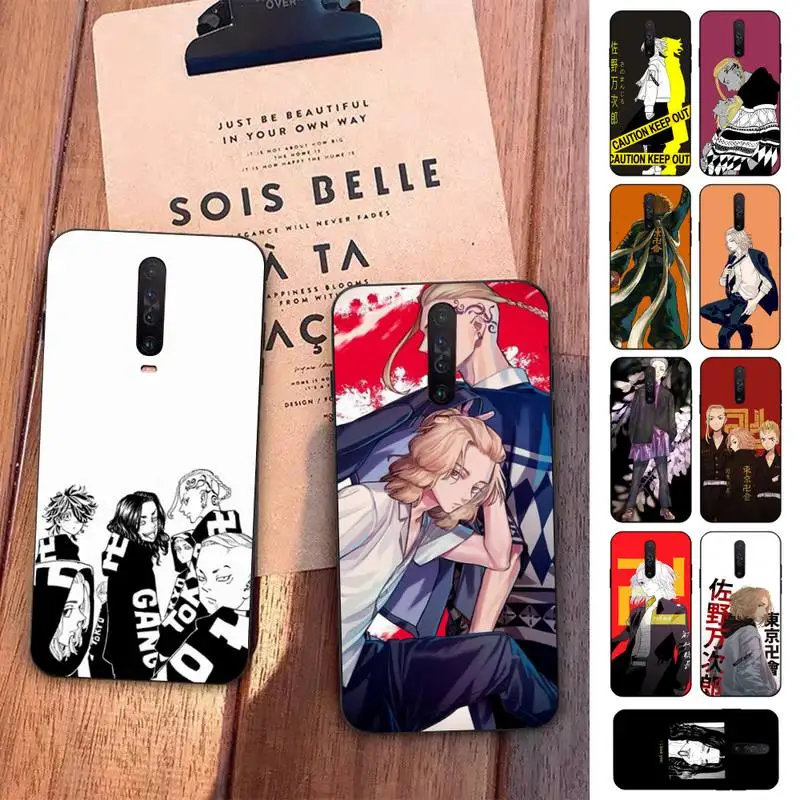 

FHNBLJ Anime Tokyo Revengers Phone Case for Redmi 5 6 7 8 9 A 5plus K20 4X S2 GO 6 K30 pro