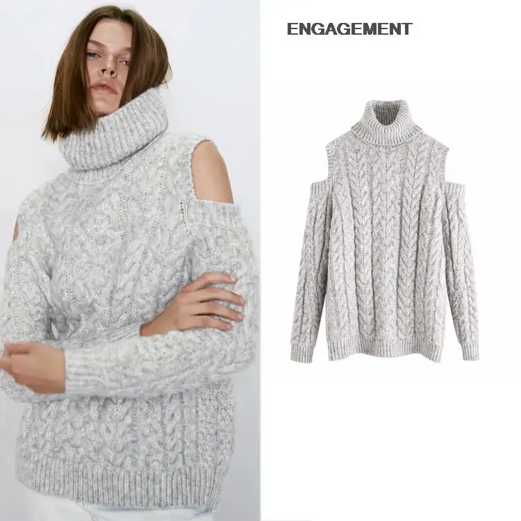ENGAGEMENT za 2021 female Loose sweater autumn winter women sexy off-shoulder design sweater top
ENGAGEMENT za 2021 female Loose sweater autumn winter women sexy off-shoulder design sweater top