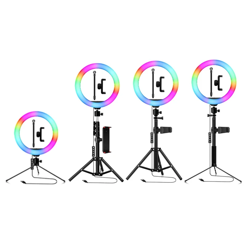 10-дюймовый кольцевой светильник RGB со штативом, светодиодный кольцевой светильник для селфи, кольцевой светильник с подставкой, RGB светильн...
10-дюймовый кольцевой светильник RGB со штативом, светодиодный кольцевой светильник для селфи, кольцевой светильник с подставкой, RGB светильн...