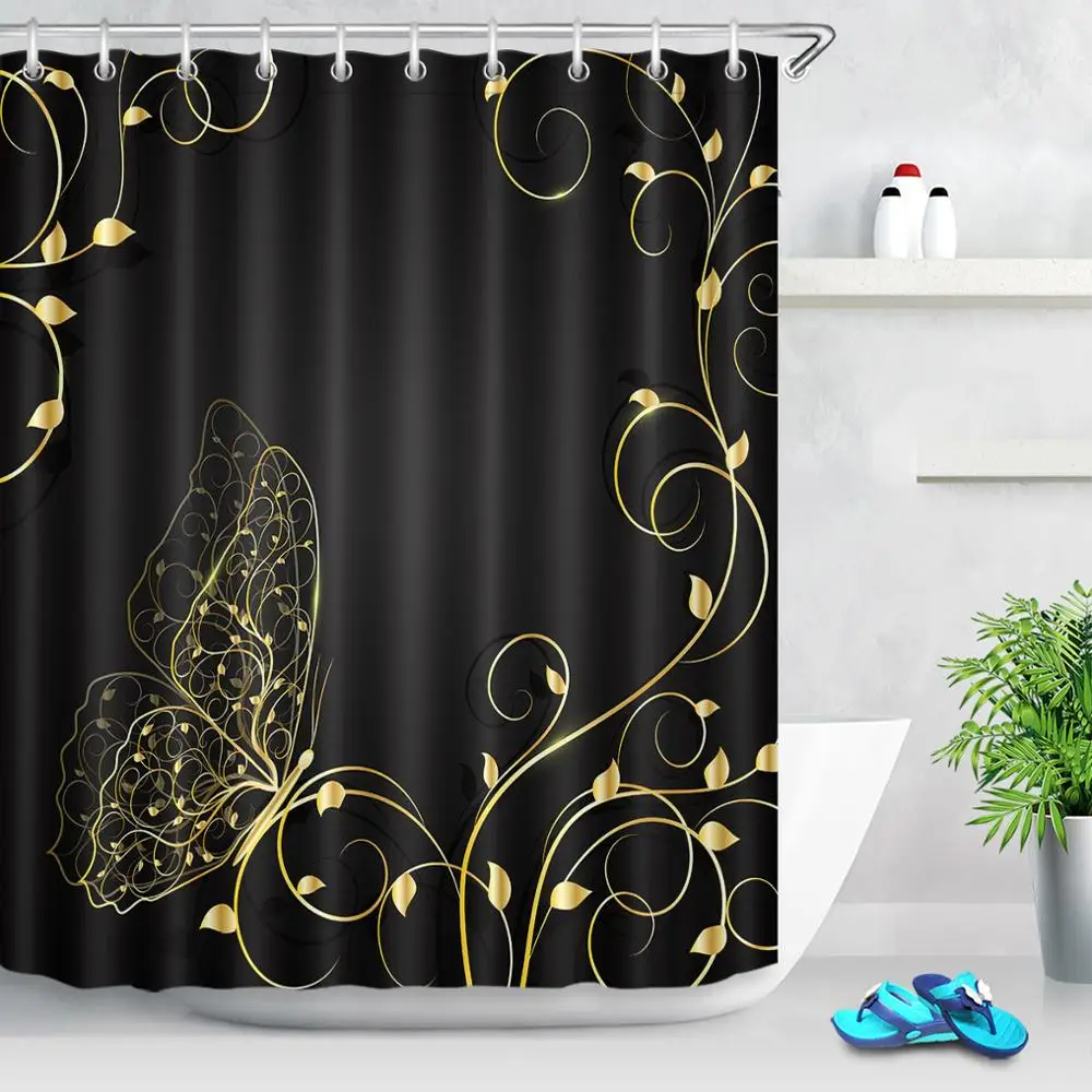 Butterfly Shower Curtain Flower Scenery Waterproof Polyester Fabric Bath Curtain Washable Home Bathroom Curtains with 12 Hooks
Butterfly Shower Curtain Flower Scenery Waterproof Polyester Fabric Bath Curtain Washable Home Bathroom Curtains with 12 Hooks