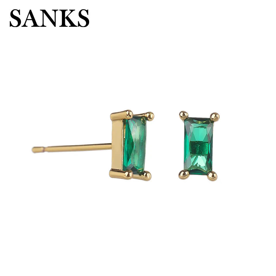 SANKS Mini Rectangle Stud Earrings Geometric Emerald Color Ear Stud for Women Fashion Multi Green CZ Styles Jewelry Party Gift
SANKS Mini Rectangle Stud Earrings Geometric Emerald Color Ear Stud for Women Fashion Multi Green CZ Styles Jewelry Party Gift