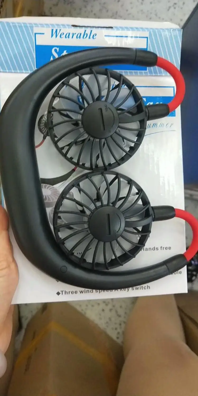 2000 mAre USB Portable Fan Hands-free Neck Hanging USB Charging Mini Portable Sports Fan 3 gears Usb Air Conditioner
2000 mAre USB Portable Fan Hands-free Neck Hanging USB Charging Mini Portable Sports Fan 3 gears Usb Air Conditioner