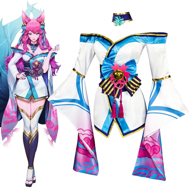 Костюм для косплея LOL Ари Spirit Blossom LOL, костюм для косплея Spirit Blossom Ahri, популярный костюм для Хэллоуина
Костюм для косплея LOL Ари Spirit Blossom LOL, костюм для косплея Spirit Blossom Ahri, популярный костюм для Хэллоуина