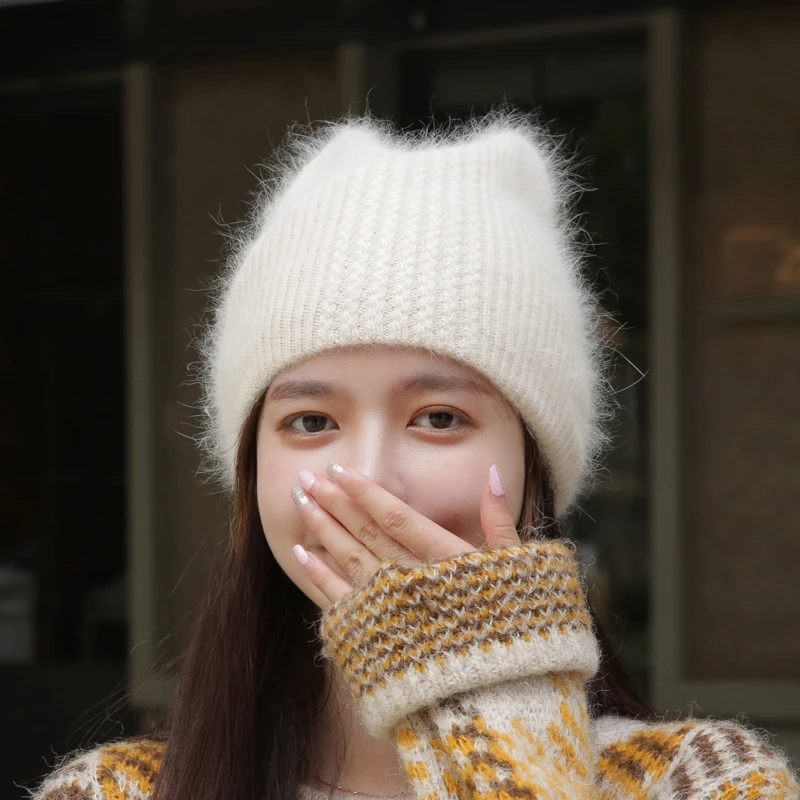 шапка Rabbit Fur Ear Winter Hats For Women Knitted Beanie Hat Woman Skullies Beanies Ladies Hat Cashmere Autumn Solid Bonnet
шапка Rabbit Fur Ear Winter Hats For Women Knitted Beanie Hat Woman Skullies Beanies Ladies Hat Cashmere Autumn Solid Bonnet