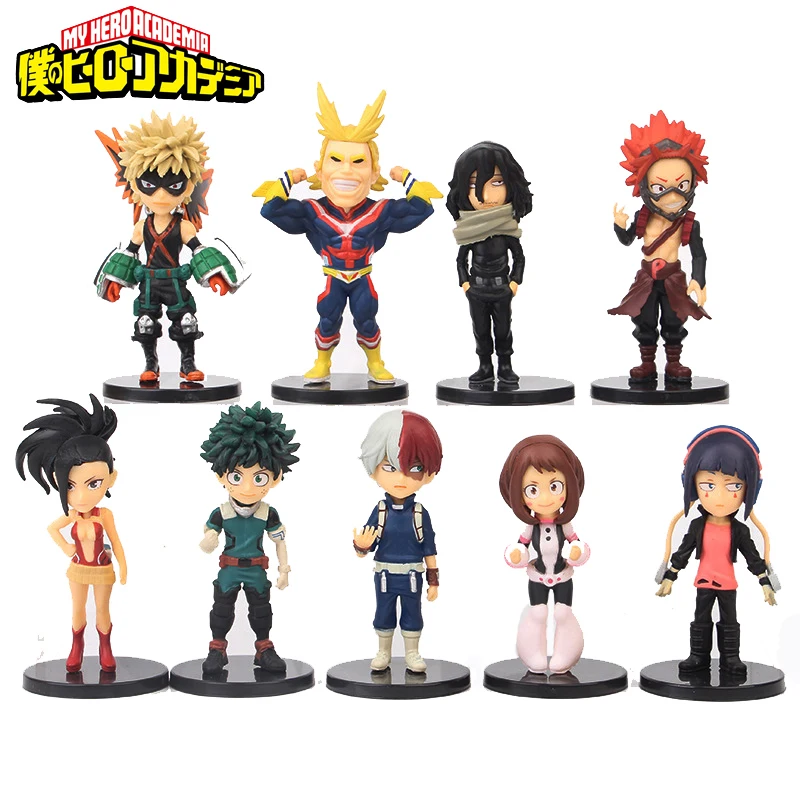 9pcs/Set Anime My Hero Academia Figure Izuku Midoriya Shouto Todorok URARAKA Bakugou Katsuk Hero Academ PVC Action Model Toys
9pcs/Set Anime My Hero Academia Figure Izuku Midoriya Shouto Todorok URARAKA Bakugou Katsuk Hero Academ PVC Action Model Toys