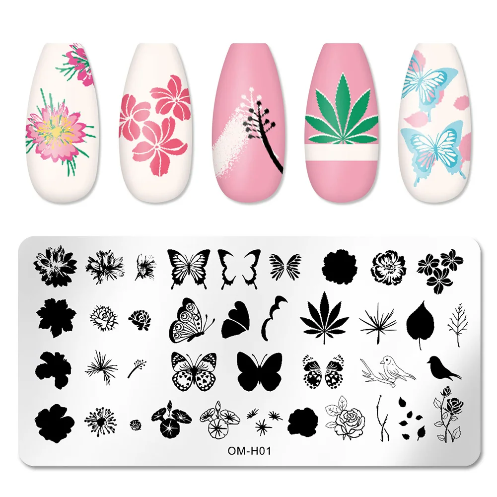 Nail Stickers Art Stamping Template Butterfly Leaves Floral Heart Stamp Plate Stencil Reusable Metal Manicure Nail Accessories
Nail Stickers Art Stamping Template Butterfly Leaves Floral Heart Stamp Plate Stencil Reusable Metal Manicure Nail Accessories