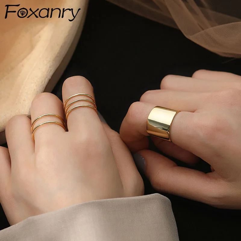 Evimi Minimalist 925 Silver Color Rings New Trends France Gold Plated Multilayer Lines Geometric Elegant Bride Jewelry Gift
Evimi Minimalist 925 Silver Color Rings New Trends France Gold Plated Multilayer Lines Geometric Elegant Bride Jewelry Gift