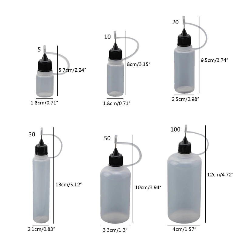 XXFD Coloring Syringe Bottle Needle Tip Applicator Bottle Precision Tip Plastic Squeeze Bottle for Liquid Glue Oil Ink Paint
XXFD Coloring Syringe Bottle Needle Tip Applicator Bottle Precision Tip Plastic Squeeze Bottle for Liquid Glue Oil Ink Paint