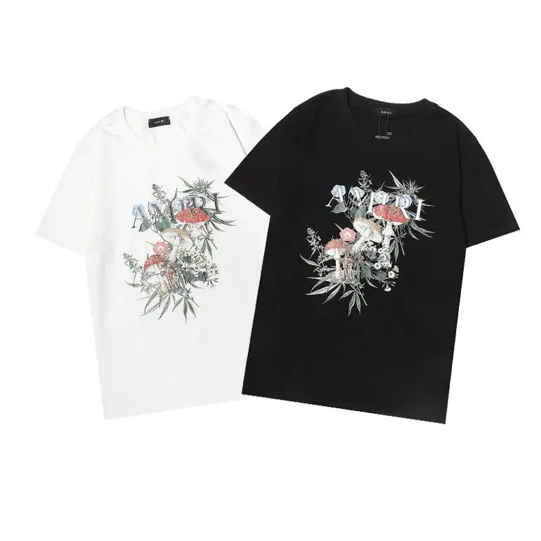 2021 New Hip Hop T-shirt Mushroom Flower Pattern Short Sleeve Men's and Women's amiriss
2021 New Hip Hop T-shirt Mushroom Flower Pattern Short Sleeve Men's and Women's amiriss