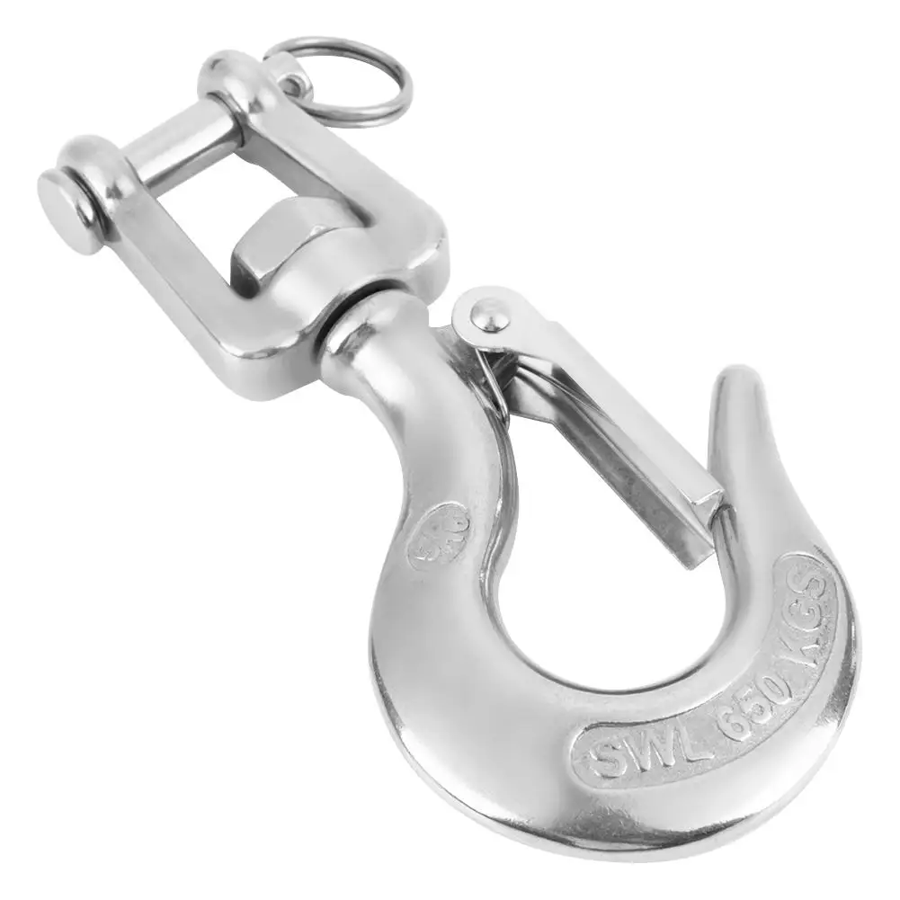 2Pcs/Set 650KG Loading Hooks 304 Stainless Steel 360 Degree Swivel Lifting Hook with Latch Rigging Accessory for Transport
2Pcs/Set 650KG Loading Hooks 304 Stainless Steel 360 Degree Swivel Lifting Hook with Latch Rigging Accessory for Transport