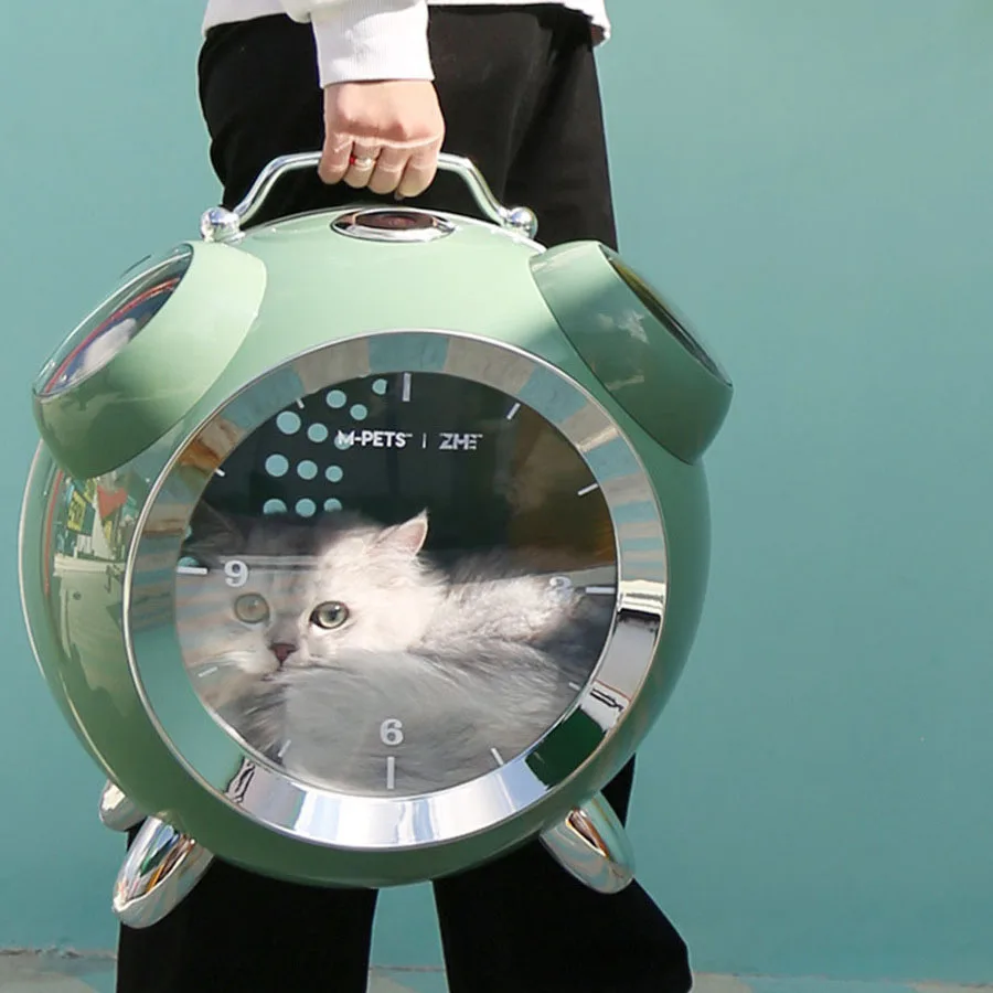 Creative Alarm Clock Cat Bag Cat Backpack Suitcase Car Box Outdooor Travel Bag Temperature & Humidity Monitoring Display Pet Bag
Creative Alarm Clock Cat Bag Cat Backpack Suitcase Car Box Outdooor Travel Bag Temperature & Humidity Monitoring Display Pet Bag