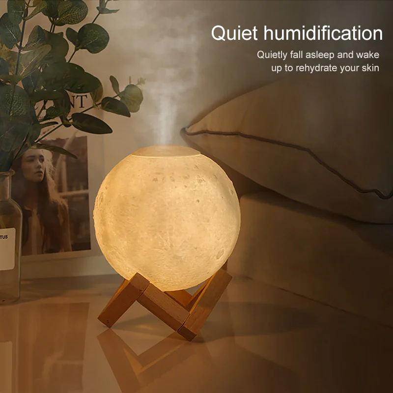 Air Humidifier Aroma Diffuser 880ML 3D Moon Lamp light With 10mlEssential Oil USB Ultrasonic Night Cool Mist Purifier for office
Air Humidifier Aroma Diffuser 880ML 3D Moon Lamp light With 10mlEssential Oil USB Ultrasonic Night Cool Mist Purifier for office