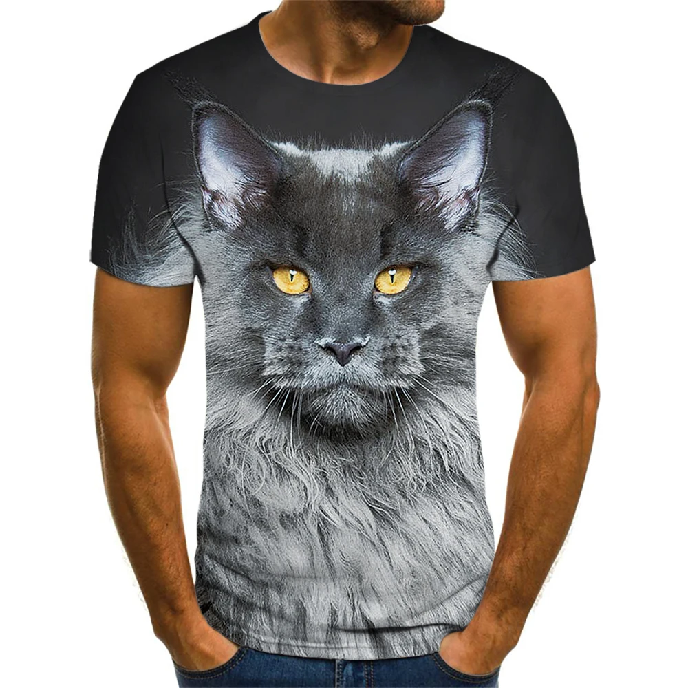 3D printed animal T-shirts for men and women, summer short-sleeved cat T-shirts, fun T-shirts, men's and women's and children's
3D printed animal T-shirts for men and women, summer short-sleeved cat T-shirts, fun T-shirts, men's and women's and children's
