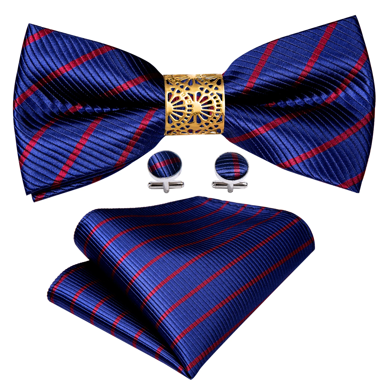 Модный Шелковый галстук-бабочка в голубую полоску для мужчин, свадебные аксессуары, регулируемая ручка-бабочка, съемное Золотое кольцо, наб...
Модный Шелковый галстук-бабочка в голубую полоску для мужчин, свадебные аксессуары, регулируемая ручка-бабочка, съемное Золотое кольцо, наб...