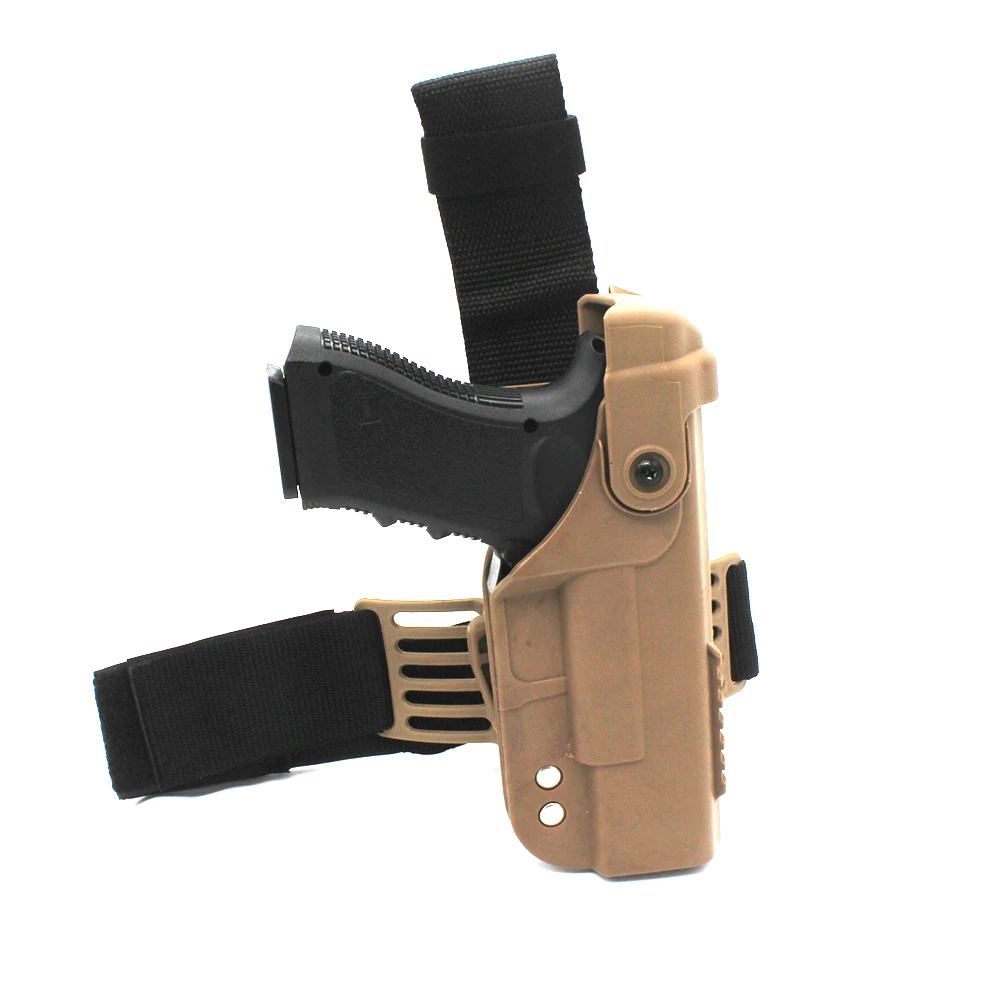 Tactical Glock Leg Holster Military Quick Release Right Drop Leg Thigh Pistol Gun Holster for Glock 17 18 19 21 22 23 26 31
Tactical Glock Leg Holster Military Quick Release Right Drop Leg Thigh Pistol Gun Holster for Glock 17 18 19 21 22 23 26 31