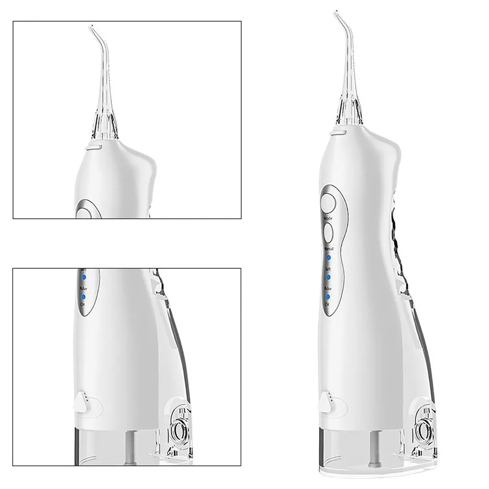 220ml Oral Irrigator USB Rechargeable Water Flosser Water Jet Water Jet Water Tank Waterproof Teeth Cleaner Oral Care
220ml Oral Irrigator USB Rechargeable Water Flosser Water Jet Water Jet Water Tank Waterproof Teeth Cleaner Oral Care