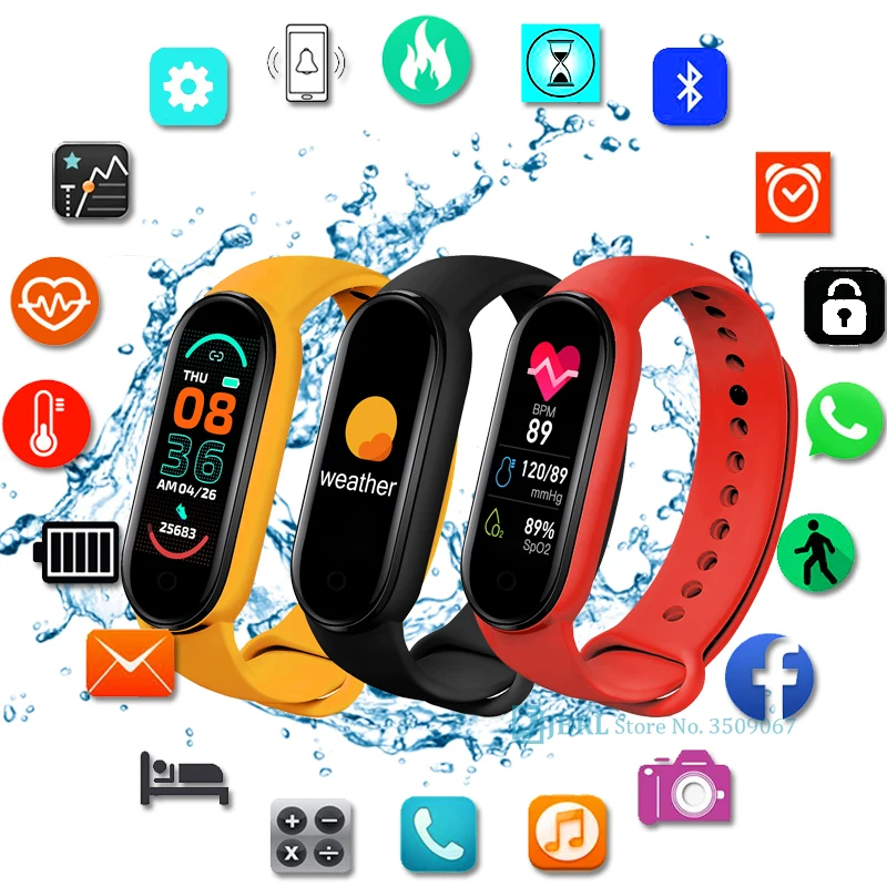 New M6 Smart Band Fitness Tracker Heart Rate Blood Pressure Monitor Smart Watch Men Women Sport Waterproof For Android IOS 2021
New M6 Smart Band Fitness Tracker Heart Rate Blood Pressure Monitor Smart Watch Men Women Sport Waterproof For Android IOS 2021