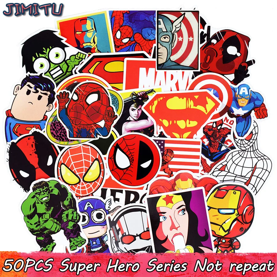 50 PCS Super Hero Stickers Cartoon Anime Movie Sticker for Kids DIY Laptop Luggage Skateboard Guitar Helmet Bike Reward Stickers
50 PCS Super Hero Stickers Cartoon Anime Movie Sticker for Kids DIY Laptop Luggage Skateboard Guitar Helmet Bike Reward Stickers