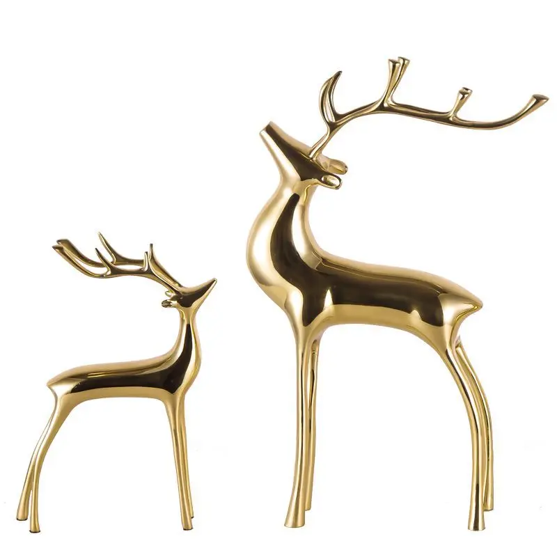 European Style Brass Deer Shape Hotel Lobby Living Room Study TV Cabinet Home Decoration
European Style Brass Deer Shape Hotel Lobby Living Room Study TV Cabinet Home Decoration