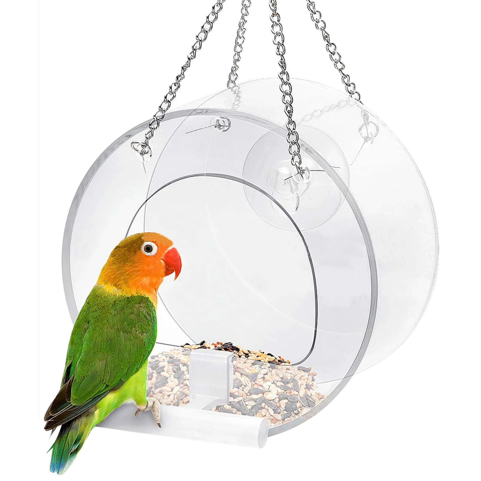 Bird Feeder Window Watching Bird Feeders Triangular Hanging Bird House Outdoor Parrots Water Feeder Yard and Garden Home Decor
Bird Feeder Window Watching Bird Feeders Triangular Hanging Bird House Outdoor Parrots Water Feeder Yard and Garden Home Decor