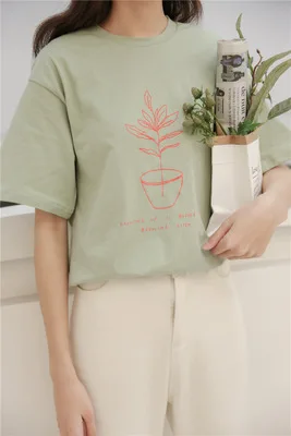 Summer New Style Simple Temperament Small Fresh Women's Solid Bottoming Shirt T-Shirt With Short Sleeves Printed Round Neck
Summer New Style Simple Temperament Small Fresh Women's Solid Bottoming Shirt T-Shirt With Short Sleeves Printed Round Neck
