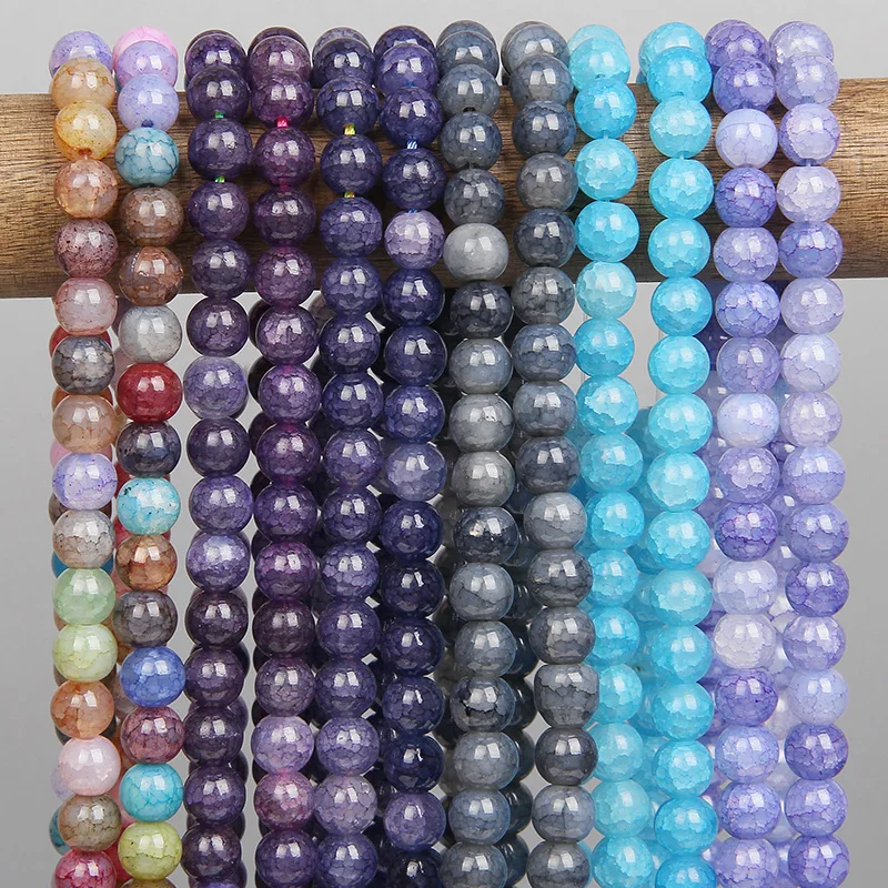 Blue Purple Natural Agates Beads 8mm Cracked Round Loose Spacer Bead DIY Handmade Bracelets for Jewelry Making 15'' Finding
Blue Purple Natural Agates Beads 8mm Cracked Round Loose Spacer Bead DIY Handmade Bracelets for Jewelry Making 15'' Finding