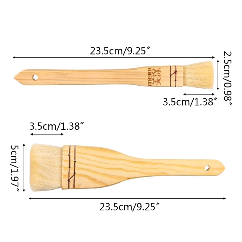 Y1UU Household Mooncake Pastry Brush Barbecue Oil Baking Brushes Wooden Handle Wool Kitchen Cooking Tools
Y1UU Household Mooncake Pastry Brush Barbecue Oil Baking Brushes Wooden Handle Wool Kitchen Cooking Tools