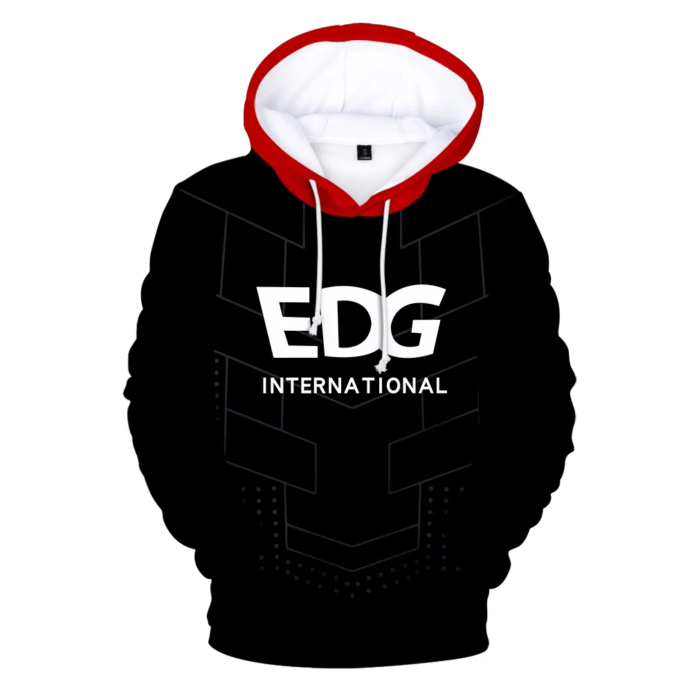 LOL Game 2021 S11 Chinese team EDG Team uniform Unisex Long Sleeve Women Men's Hoodie Harajuku Streetwear LPL EDG club Clothes
LOL Game 2021 S11 Chinese team EDG Team uniform Unisex Long Sleeve Women Men's Hoodie Harajuku Streetwear LPL EDG club Clothes