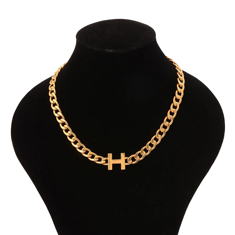 AccessoiresожерельеStainless steel personality hip hop hiphop clavicle chain H letter necklace men and women necklace 
AccessoiresожерельеStainless steel personality hip hop hiphop clavicle chain H letter necklace men and women necklace