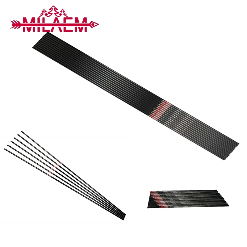 12Pcs Archery Carbon Arrow Shaft ID6.2mm 30 Inch Arrow Shaft Spine 300 340 400 500 600 Compound Recurve Bow Shooting Accessories
12Pcs Archery Carbon Arrow Shaft ID6.2mm 30 Inch Arrow Shaft Spine 300 340 400 500 600 Compound Recurve Bow Shooting Accessories
