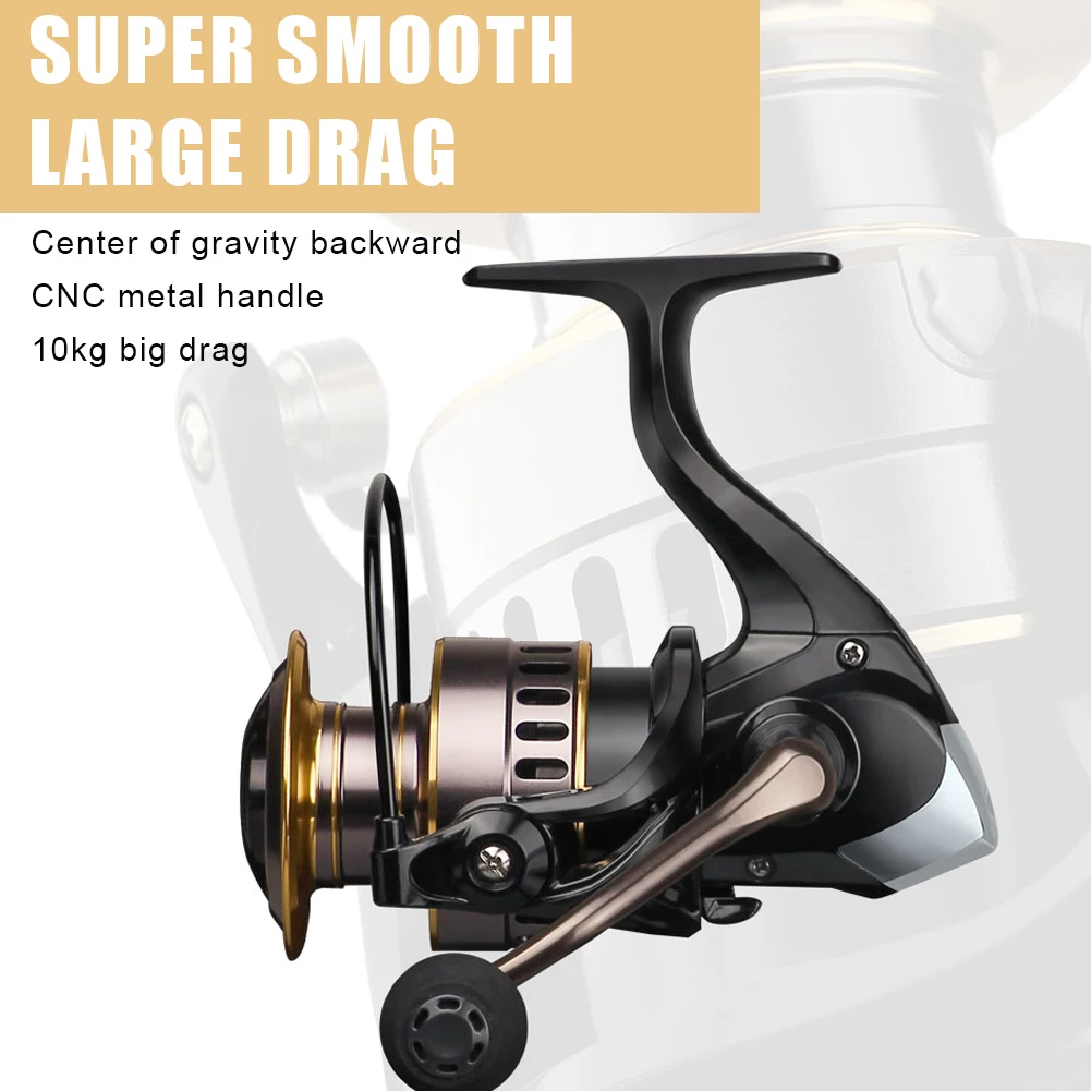 Metal Fishing Reel Spinning 1000-7000 Series Metal Spool Spinning Wheel for Sea Fishing Carp Fishing Long Shot Fishing Wheel
Metal Fishing Reel Spinning 1000-7000 Series Metal Spool Spinning Wheel for Sea Fishing Carp Fishing Long Shot Fishing Wheel
