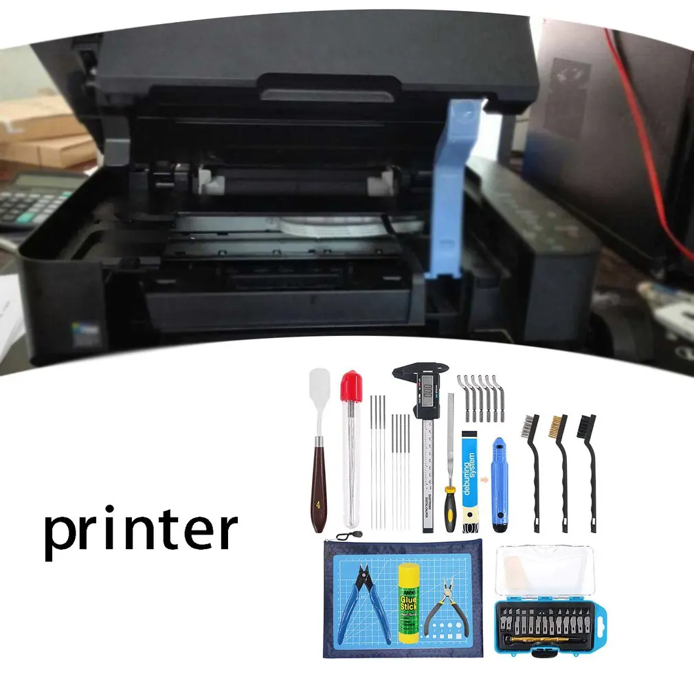 42pcs/set 3D Printer Cleaning And Disassembly Tools DIY Kit 3D Printer Accessories Tools For Printing Disassembly Cleaning
42pcs/set 3D Printer Cleaning And Disassembly Tools DIY Kit 3D Printer Accessories Tools For Printing Disassembly Cleaning