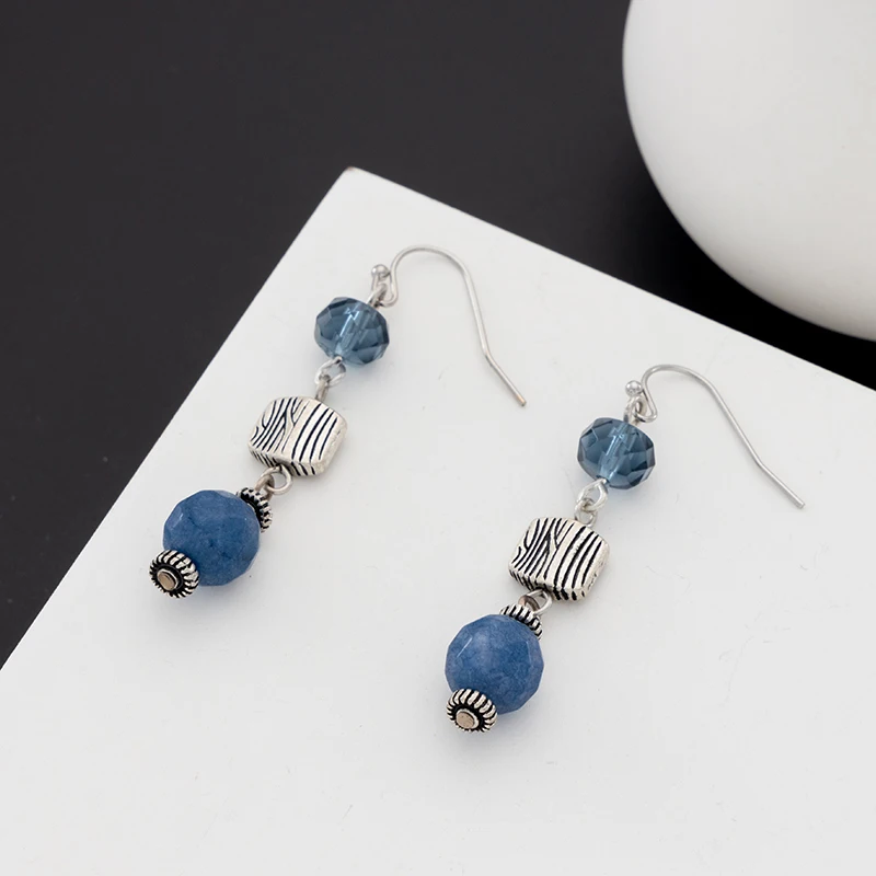 Jaeeyin 2021 New Arrivals Simply Vintage Antique Finish Dangle Gray Blue Fresh Beautiful Trendy Unusual Earring For Mother Gift
Jaeeyin 2021 New Arrivals Simply Vintage Antique Finish Dangle Gray Blue Fresh Beautiful Trendy Unusual Earring For Mother Gift
