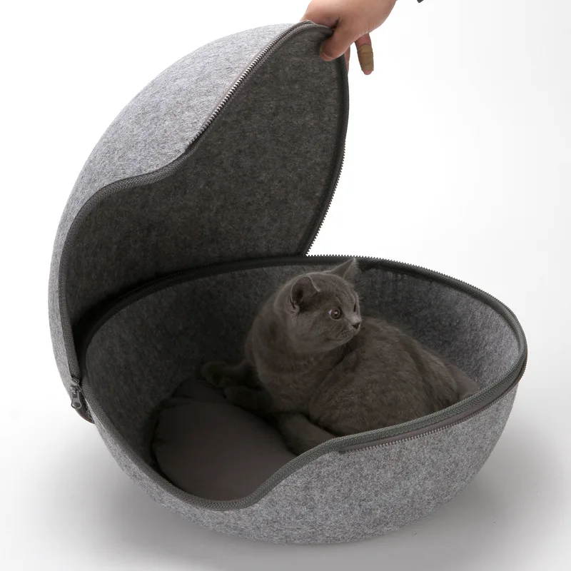 Egg Shape Dog Cat Bed Pet Sleeping Bag Zipper Felt Cloth Warm Pet House Cat Nest With Detachable Cushion Mat 2 shape
Egg Shape Dog Cat Bed Pet Sleeping Bag Zipper Felt Cloth Warm Pet House Cat Nest With Detachable Cushion Mat 2 shape